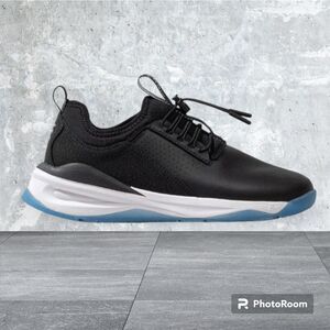 Clove Nurse medical Shoes Slip On CL008 W 6 Solid Black Blue Soles